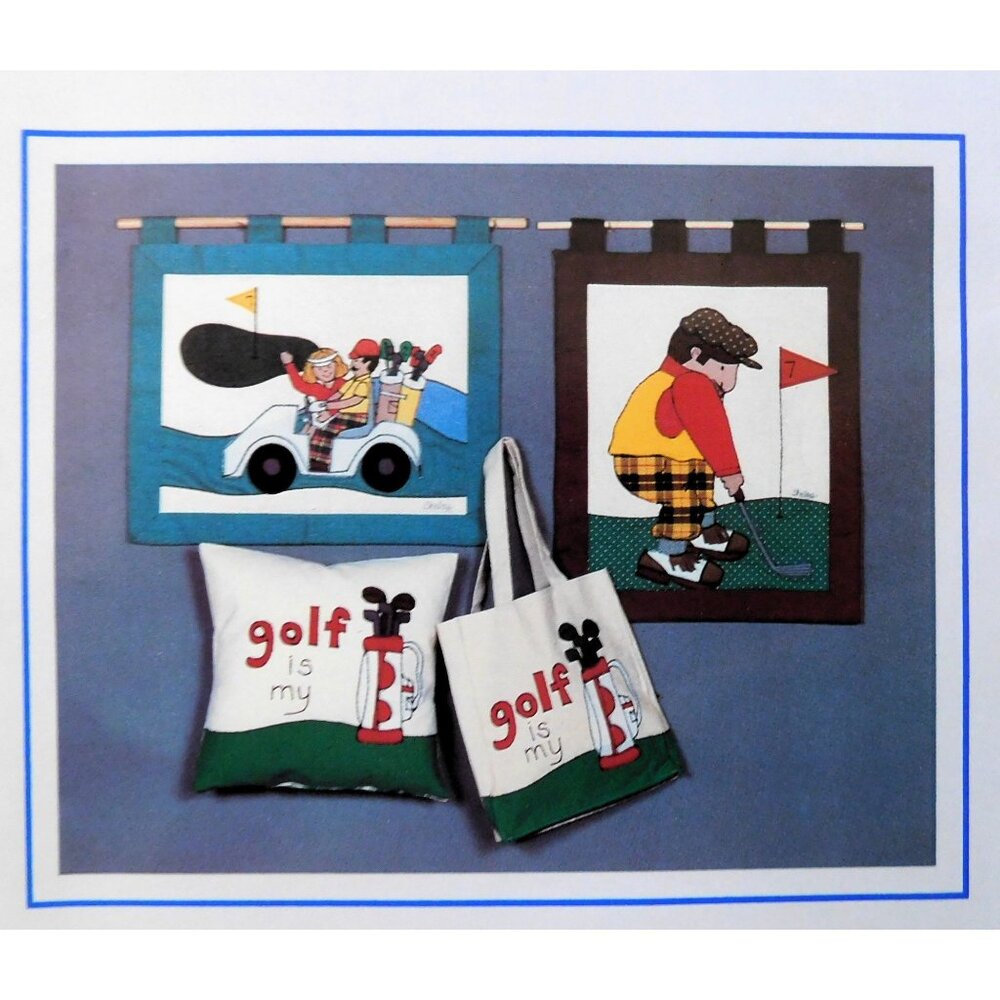 Buildables Golf Cart Golfer Appliqué Patterns Sewing Wearable Art Home Décor - Picture 2 of 4